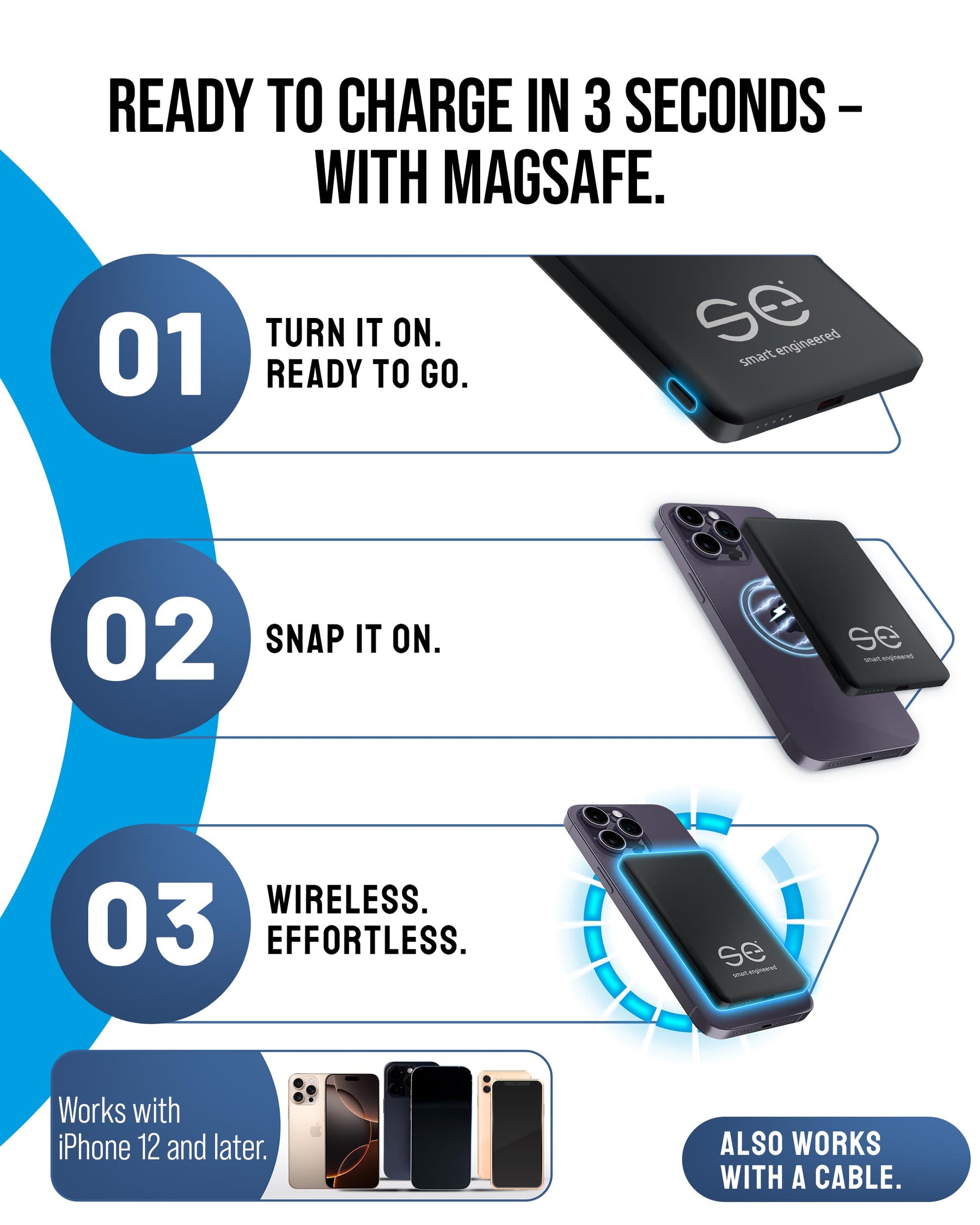 se® SNAPBANK Magnetic – The World's Thinnest Power Bank