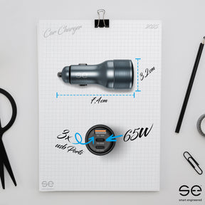 se® CARCHARGER – 85W Auto Ladeadapter