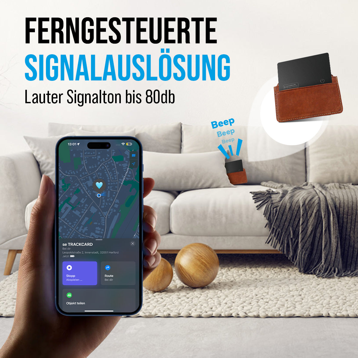 se® Tracker Karte iOS – Lokalisieren, Klingeln, Wiederfinden