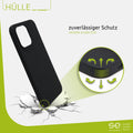 1x se® Soft-Cover Schutzhülle (matt-schwarz) Apple iPhone 15 Pro