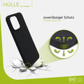 1x se® Soft-Cover Schutzhülle (matt-schwarz) Apple iPhone 15 Pro Max