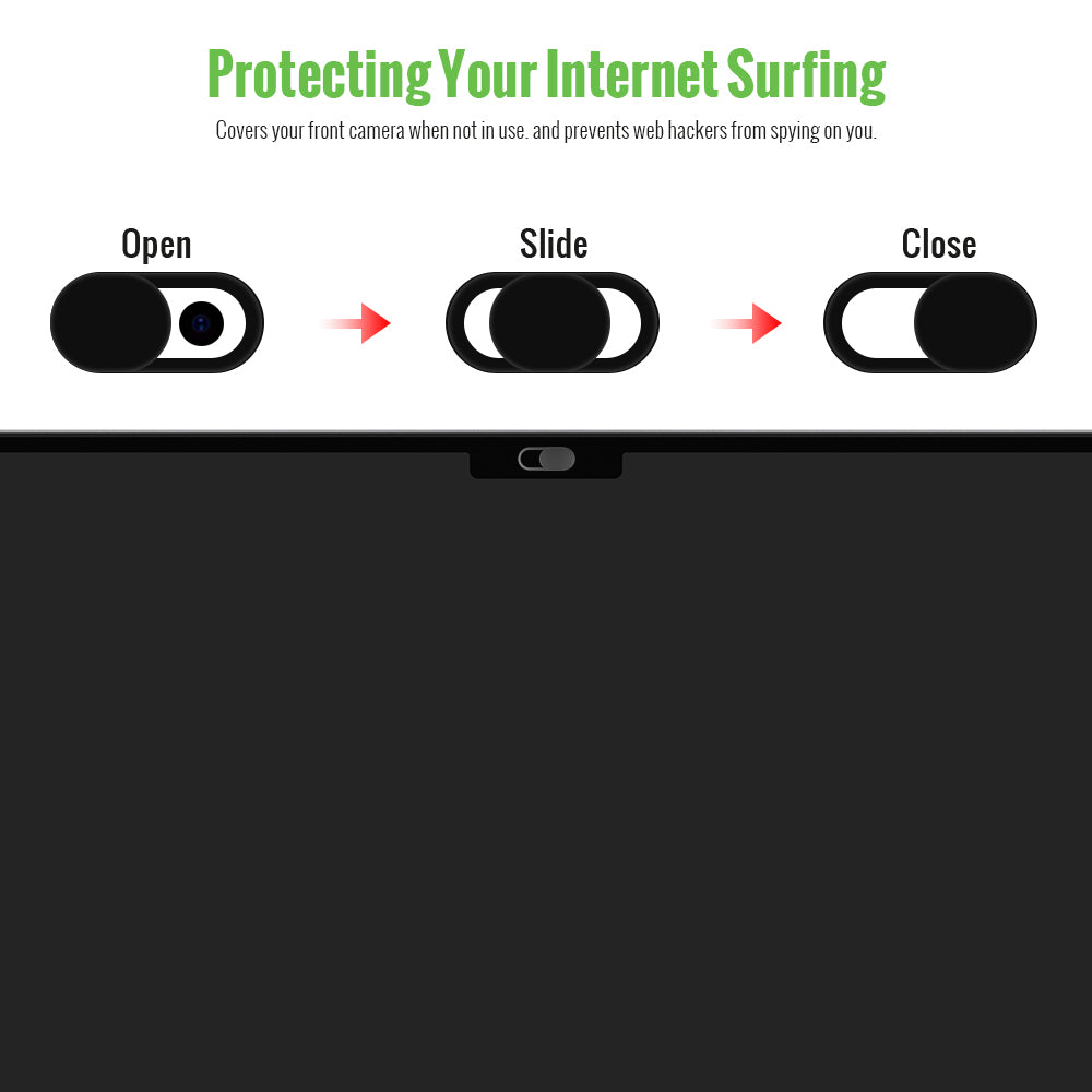 se® CAMGUARD – Webcam-Schiebeschutz (3er-Pack)