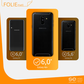 Matte Schutzfolie Rückseite Samsung Galaxy A6 Plus