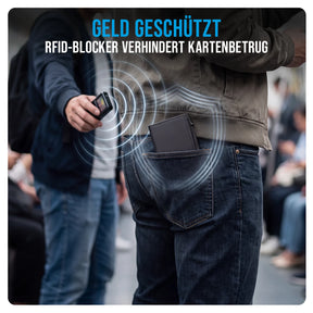 se® SMARTWALLET – Slim Wallet mit Kartenauswurf, Münzfach & RFID-Schutz