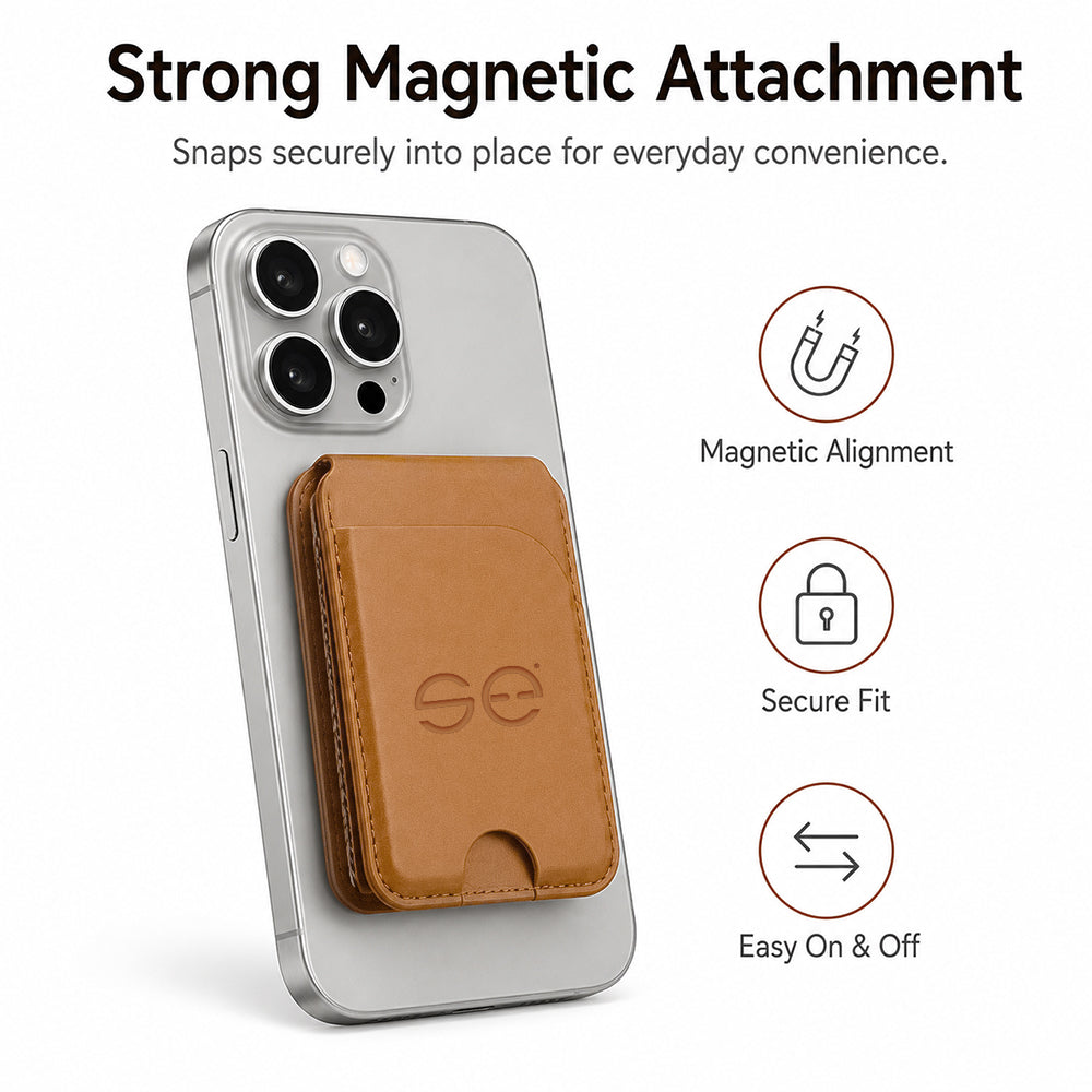 se® SNAPWALLET – Kartenhalter mit Standfunktion für MagSafe & Handys mit Magnetring