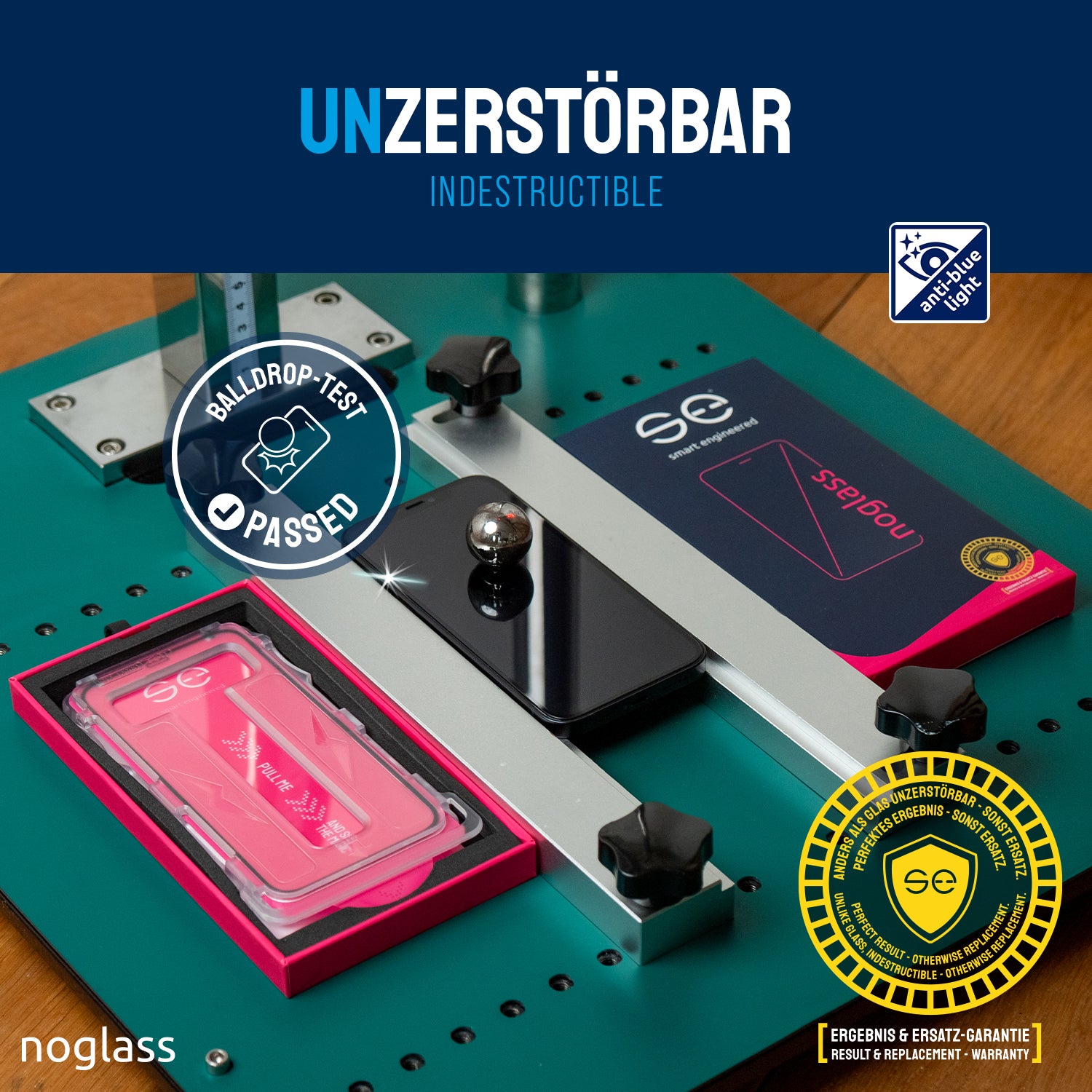 se® noglass Anti Blue-Light - der unzerbrechliche Displayschutz
