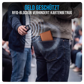 se® SMARTWALLET – Slim Wallet mit Kartenauswurf, Münzfach & RFID-Schutz
