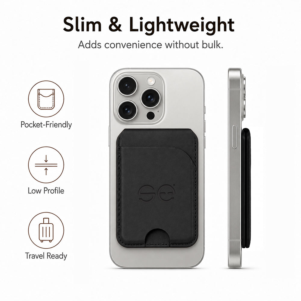 se® SNAPWALLET – Kartenhalter mit Standfunktion für MagSafe & Handys mit Magnetring