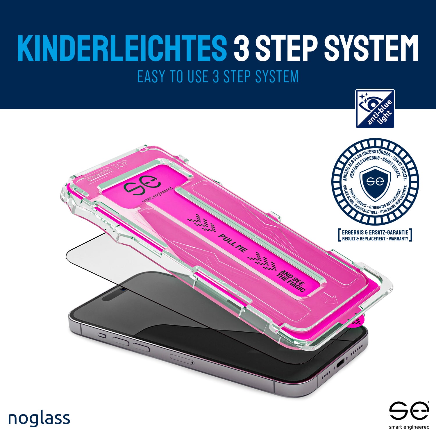 se® noglass Anti Blue-Light - der unzerbrechliche Displayschutz