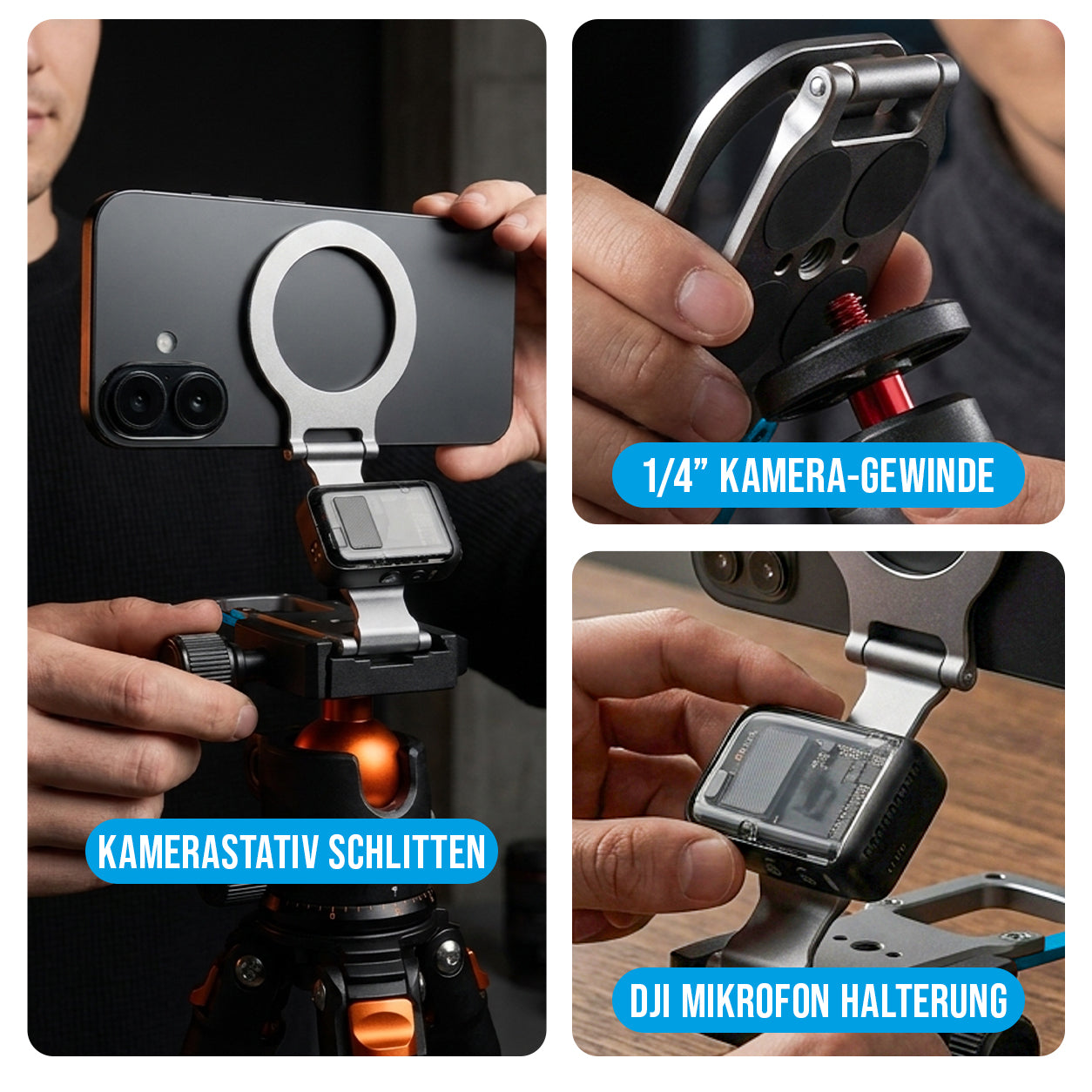 se® SNAPSTAND – Faltbares Magnet-Stativ für Handy & Kamera-Setup