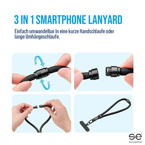 se® LANYARD – 3-in-1 Trage- und Handgelenkband