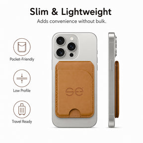 se® SNAPWALLET – Kartenhalter mit Standfunktion für MagSafe & Handys mit Magnetring