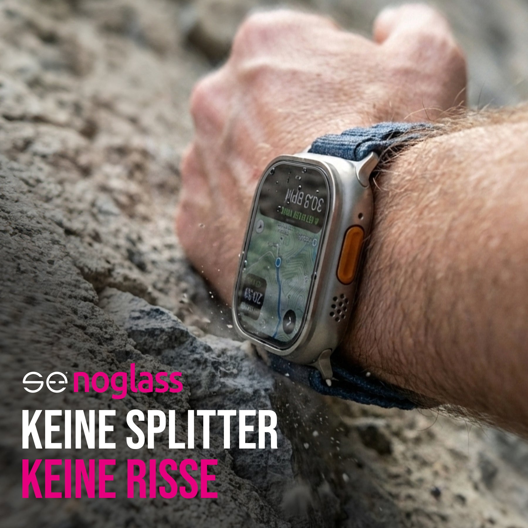 se® noglass für Apple Watch - der unzerbrechliche Displayschutz