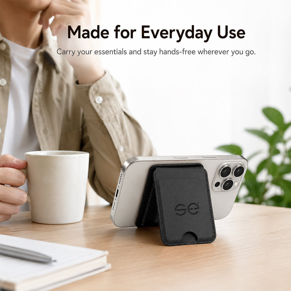 se® SNAPWALLET – Kartenhalter mit Standfunktion für MagSafe & Handys mit Magnetring