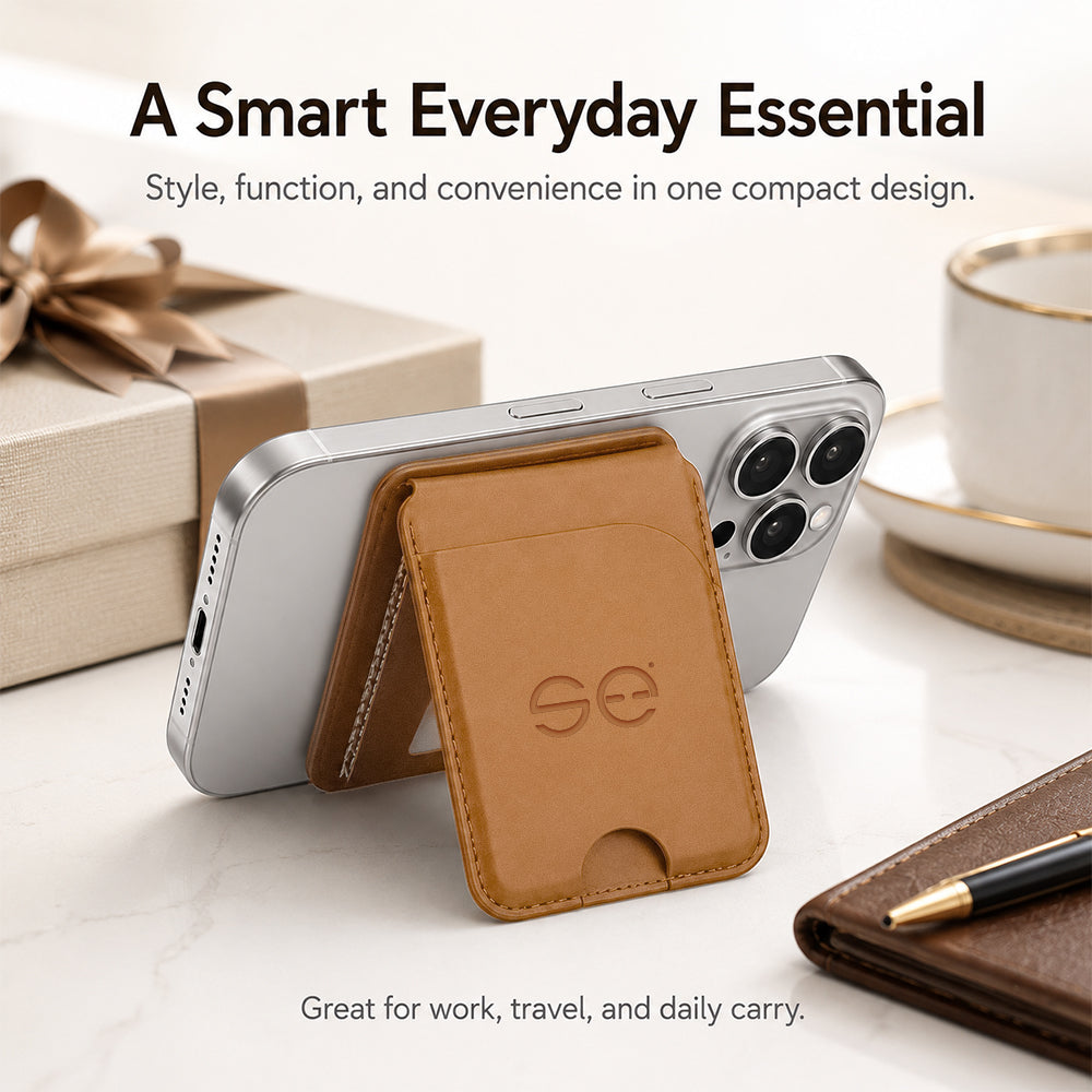 se® SNAPWALLET – Kartenhalter mit Standfunktion für MagSafe & Handys mit Magnetring