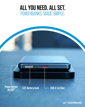 se® SNAPBANK Magnetic – The World's Thinnest Power Bank