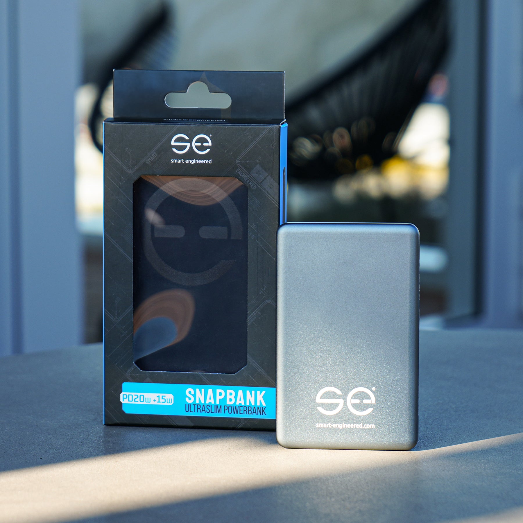 se® SNAPBANK Magnetic - Die dünnste Powerbank der Welt - 10.000 mAh