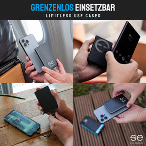 se® SNAPBANK Magnetic - Die dünnste Powerbank der Welt - 10.000 mAh