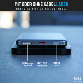 se® SNAPBANK Magnetic - Die dünnste Powerbank der Welt - 10.000 mAh