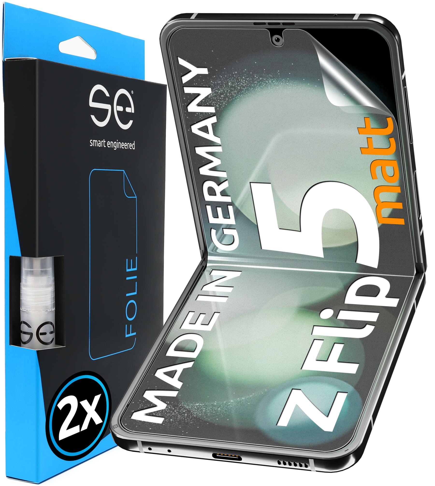 2x 3D Schutzfolie für die Samsung Galaxy Z Flip Serie (Transparent oder Matt)