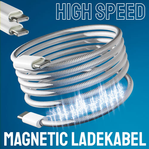 se® MAGNETIC USB-C auf USB-C 60W Ladekabel – 1 Meter
