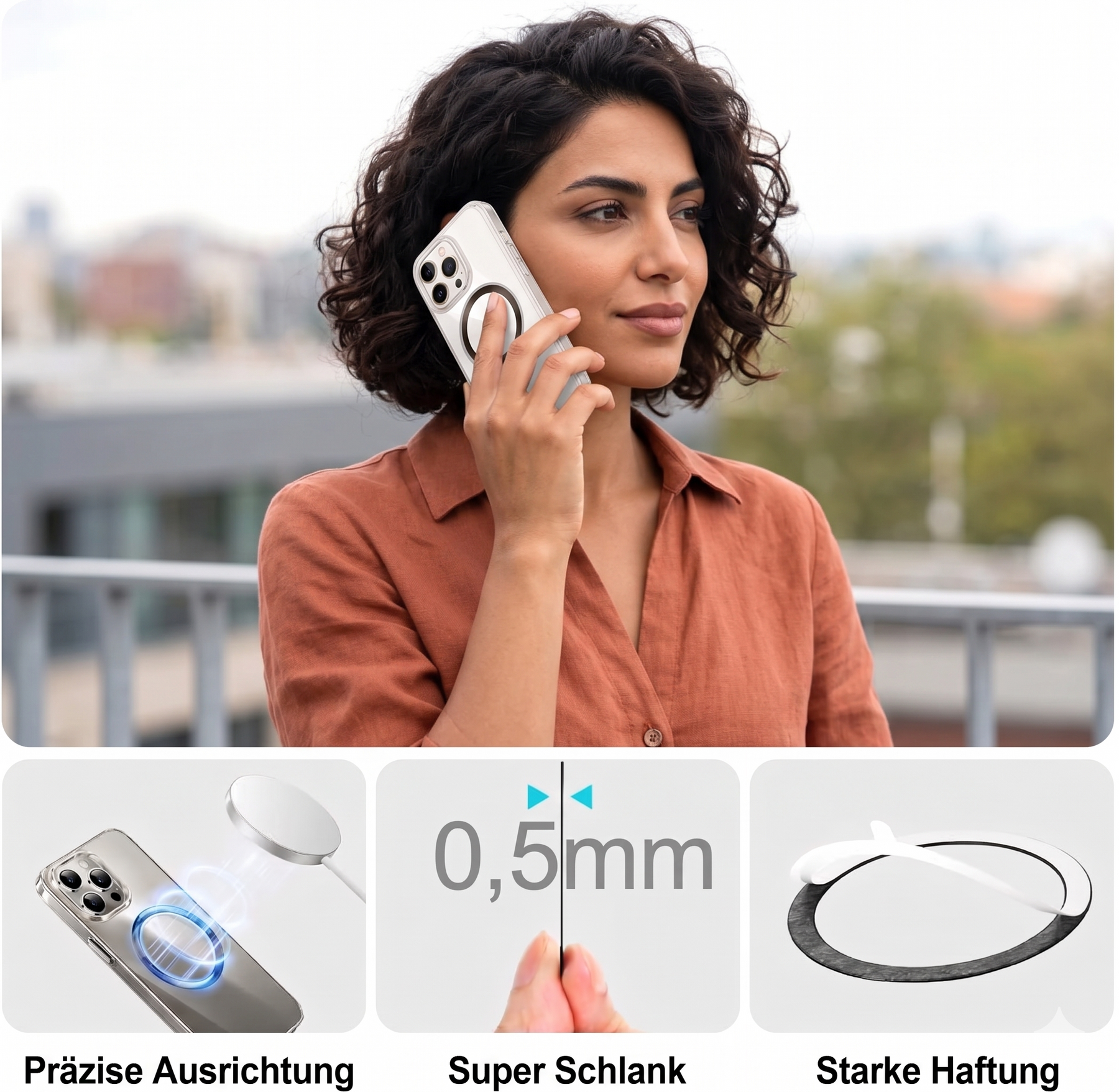 3x se® Magnetring – Für alle Smartphones (MagSafe kompatibel)