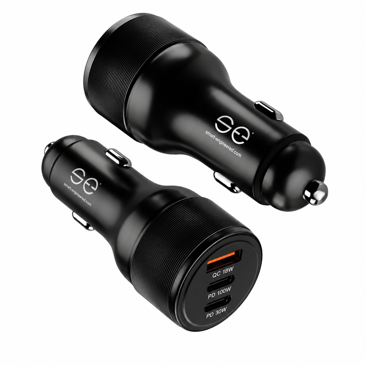 se® CARCHARGER 130W – USB-C Auto Ladegerät mit 100W Power Delivery & 3 Schnelllade-Ports