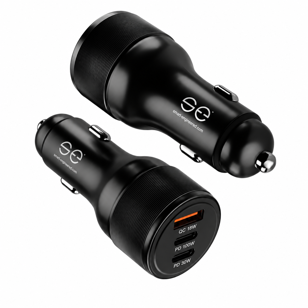 se® CARCHARGER 130W – USB-C Auto Ladegerät mit 100W Power Delivery & 3 Schnelllade-Ports