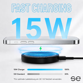 se® SNAPCHARGE – Magnetisches 15W Ladepad für SNAPMOUNT & direktes Wireless Charging