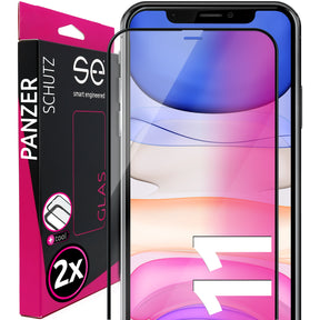 2x se® 3D Panzerglas Apple iPhone 11