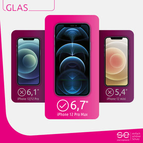 2x se® 3D Panzerglas Apple iPhone 12 Pro Max