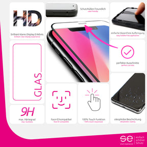 2x se® 3D Panzerglas Apple Iphone X/XS