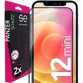 2x se® 3D Panzerglas Apple iPhone 12 Mini