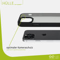 1x se® Hard-Cover Schutzhülle (matt-schwarz) Apple iPhone 13 Pro