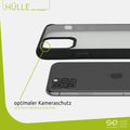 1x se® Hard-Cover Schutzhülle (matt-schwarz) Apple iPhone 11 Pro