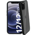 1x se® Hard-Cover Schutzhülle (matt-schwarz) Apple iPhone 12, iPhone 12 Pro