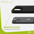 1x se® Soft-Cover Schutzhülle (matt-schwarz) Apple iPhone 13 mini