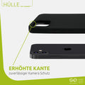 1x se® Soft-Cover Schutzhülle (matt-schwarz) Apple iPhone 12 Mini