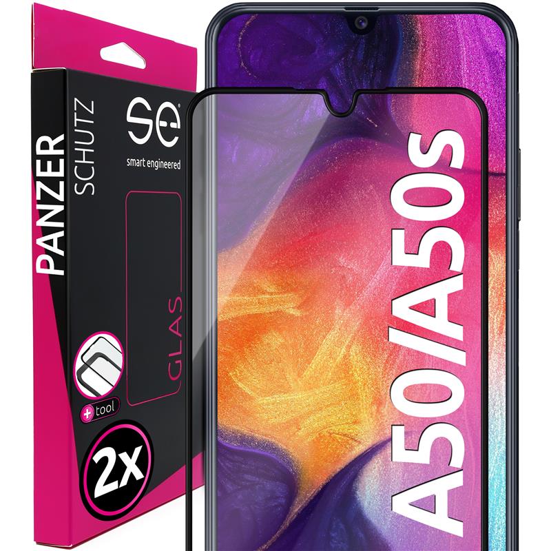 2x se® 3D Panzerglas Samsung Galaxy A50, Galaxy A50s