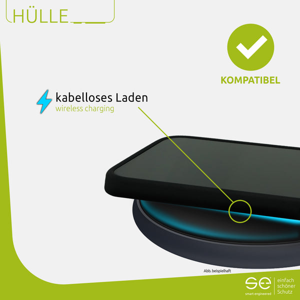 1x se® Soft-Cover Schutzhülle (matt-schwarz) Samsung Galaxy S20 Plus
