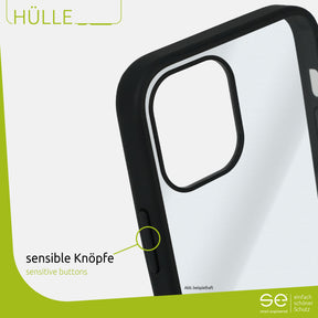 1x se® Hard-Cover Schutzhülle (matt-schwarz) Samsung Galaxy S10e