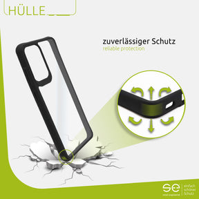 1x se® Hard-Cover Schutzhülle (matt-schwarz) Samsung Galaxy A52