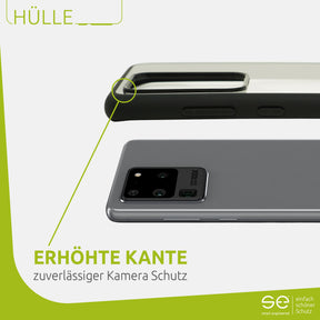 1x se® Hard-Cover Schutzhülle (matt-schwarz) Samsung Galaxy S20 Ultra