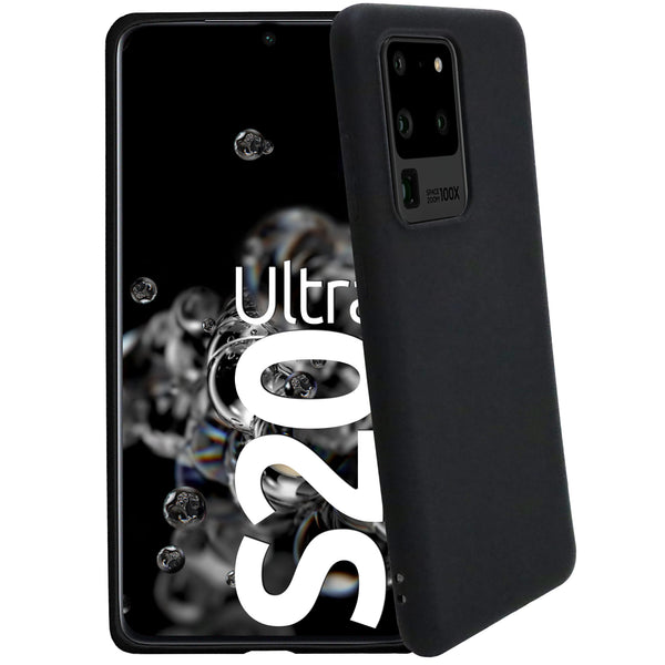 1x se® Soft-Cover Schutzhülle (matt-schwarz) Samsung Galaxy S20 Ultra