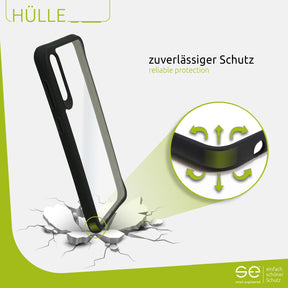 1x se® Hard-Cover Schutzhülle (matt-schwarz) Samsung Galaxy A50, Galaxy A50s