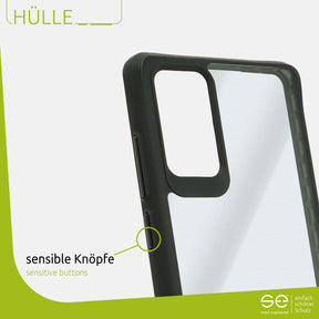 1x se® Hard-Cover Schutzhülle (matt-schwarz) Samsung Galaxy Note 20