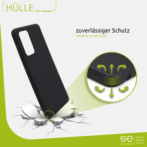 1x se® Soft-Cover Schutzhülle (matt-schwarz) Samsung Galaxy A52