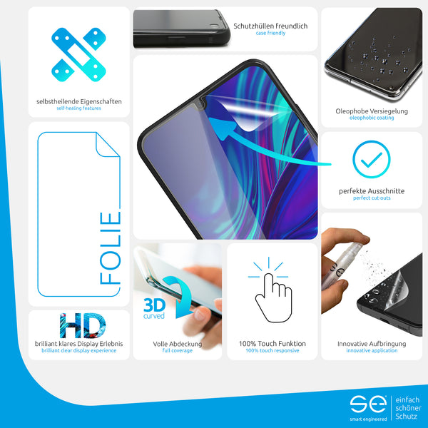 2x se® 3D Schutzfolie Huawei P Smart (2019)