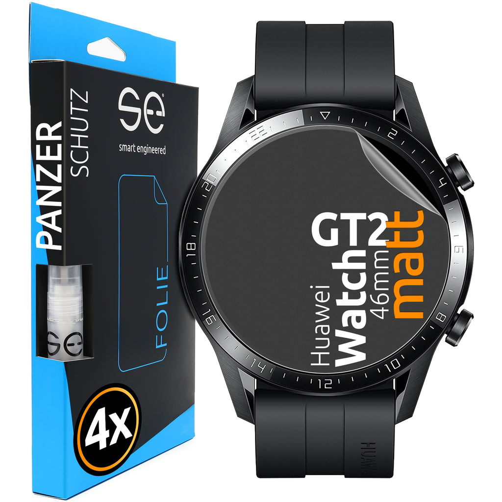 4x se® 3D Schutzfolie (entspiegelt) Huawei Watch GT 2
