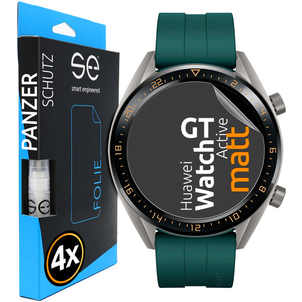 4x se® 3D Schutzfolie (entspiegelt) Huawei Watch GT Active (46mm)